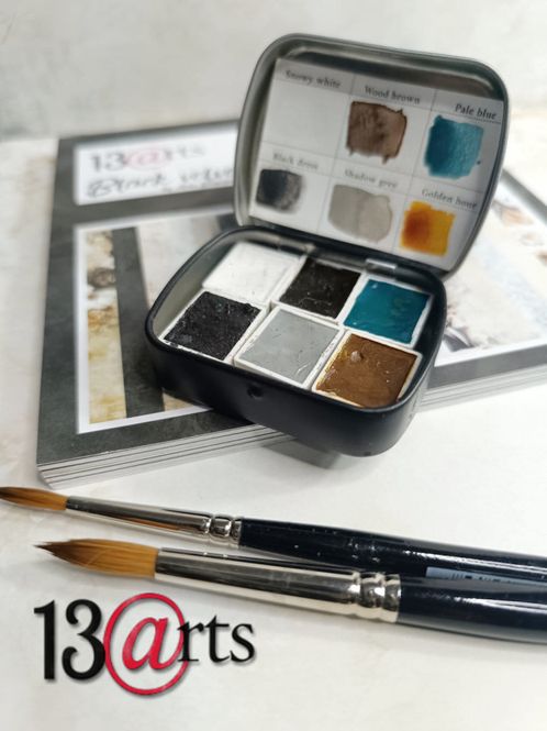 Hovedbilde Mini watercolor set - BLACK ...