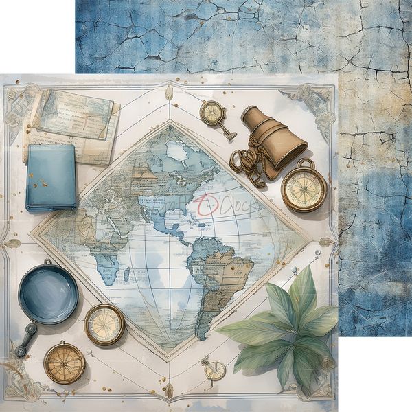 SUMMER ADVENTURES - A SET OF PAPERS 20,3X20,3CM - MIX