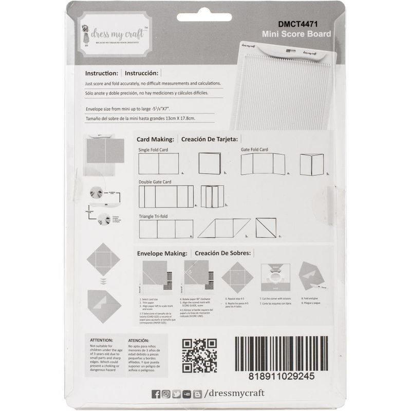Dress My Craft Multi Purpose Mini Score Board 8.5