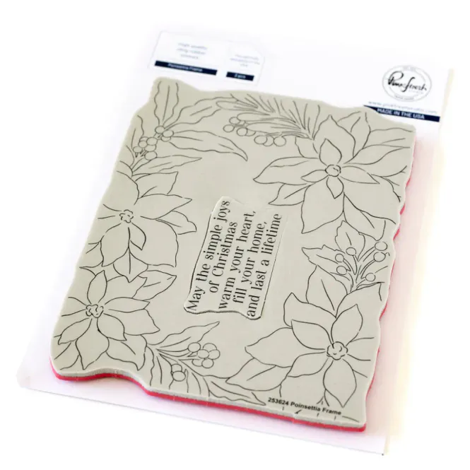 Hovedbilde Poinsettia Frame Stamp