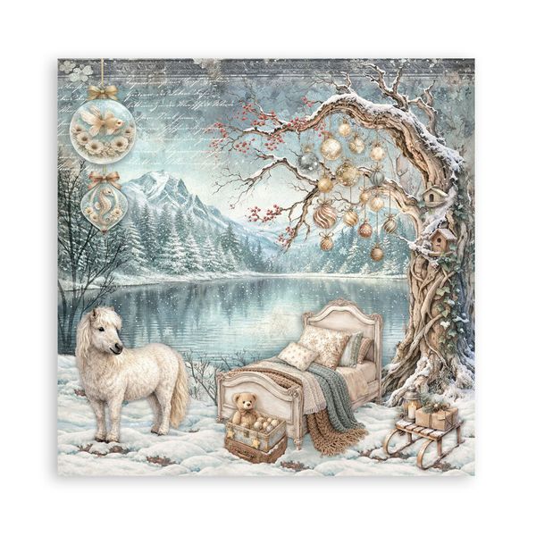 White Christmas 12x12 Inch Paper Pack (Single Face) by Cristina Radovan