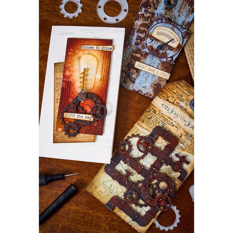 Thinlits Die by Tim Holtz - Vault Industrial - Set 37/Pkg