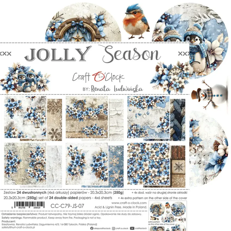 Jolly Season 8x8 Inch Paper Set 