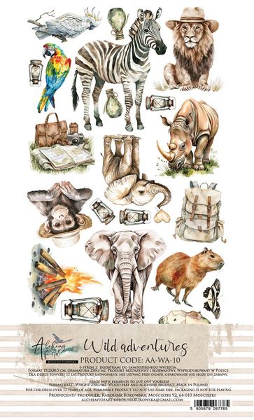 Alchemy of Art Extras to Cut Wild Advetures - 10X – 30,5&times;15 cm