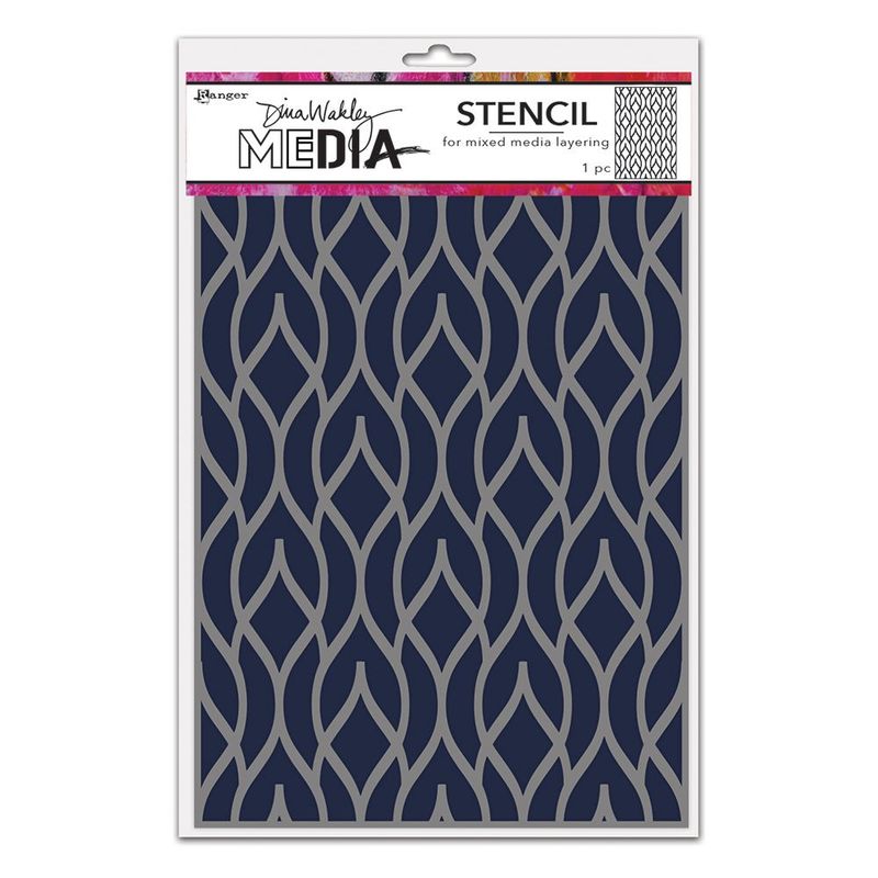 Pointy Fence - Dina Wakley MEdia Stencils 6