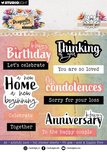 Dragonfly Dreams Sticker Pad 