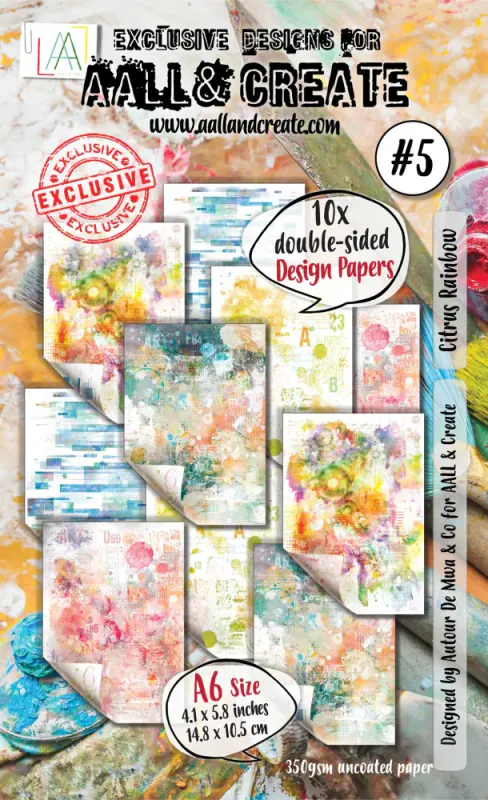 #05 - A6 DESIGN PAPER - CITRUS RAINBOW