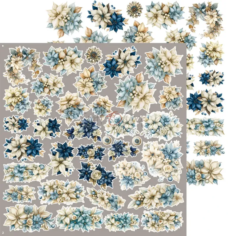 Craft O'Clock - Snow Games - Flowers Extras Set - 12x12