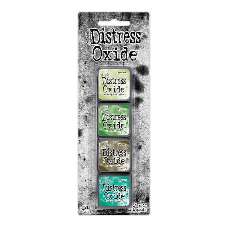 Tim Holtz Distress Mini Oxide Ink Pad Kit #15 Greens