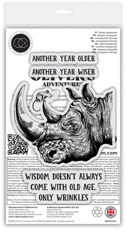 Oliver's Adventures A6 Photopolymer Stamp Set Wisdom