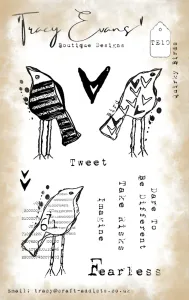Bilde av TE010 - Quirky Birds (A6 ...