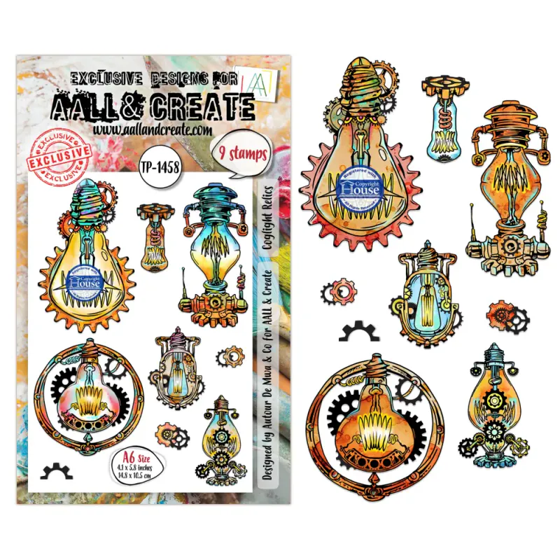 TP-1458 - A6 STAMP SETS - COGLIGHT RELICS