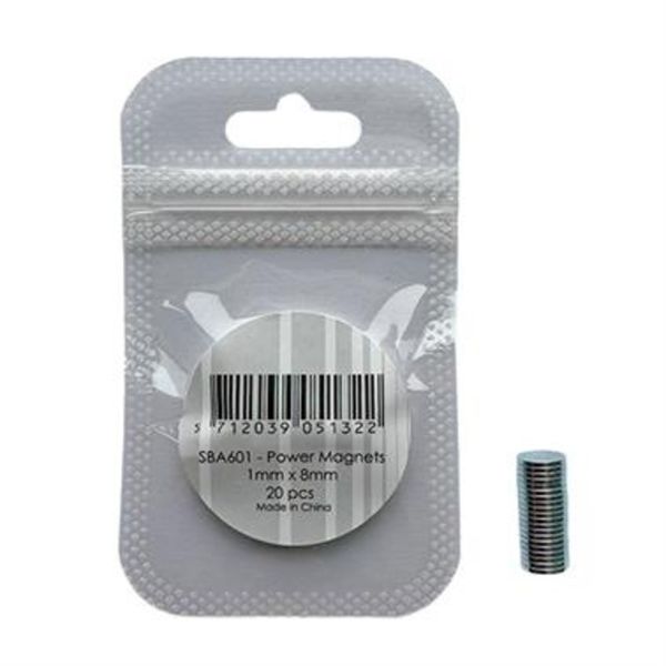 Power Magnets 1x8mm (20pcs) 
