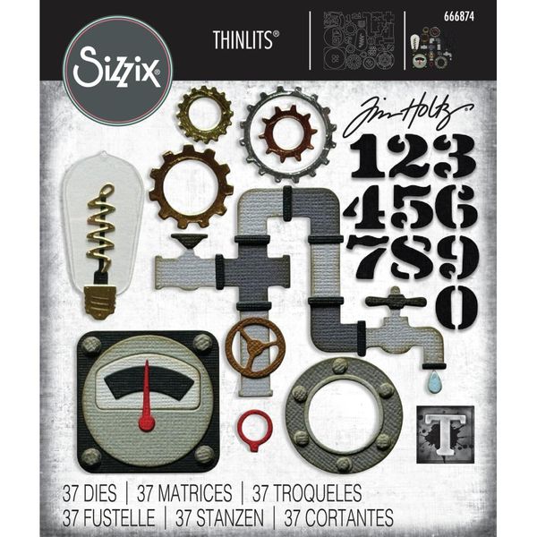 Thinlits Die by Tim Holtz - Vault Industrial - Set 37/Pkg