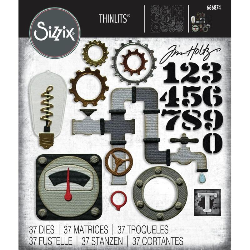 Thinlits Die by Tim Holtz - Vault Industrial - Set 37/Pkg