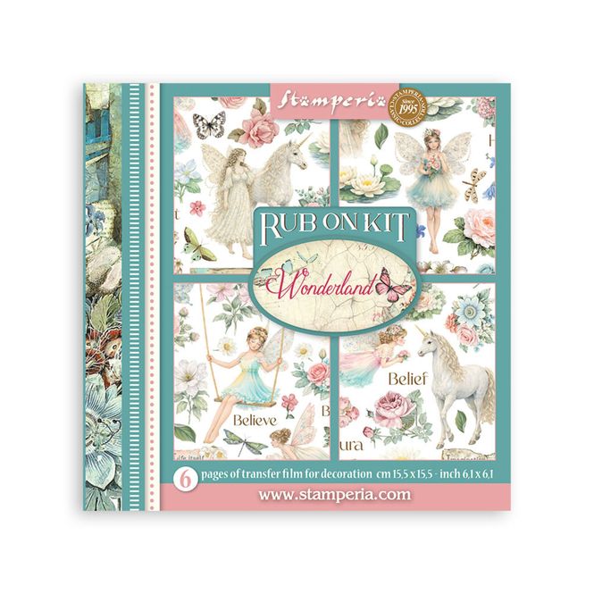 Hovedbilde Wonderland Rub-On 15,5x15,5cm ...