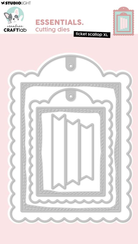 Ticket Scallop XL Essentials Cutting Die