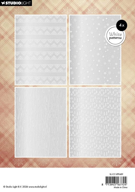 Cottage Christmas A5 Vellum Paper Pad Backgrounds (