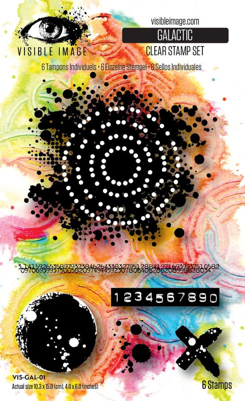 Grunge Florals 4x6 Inch Stamp Set Galactic