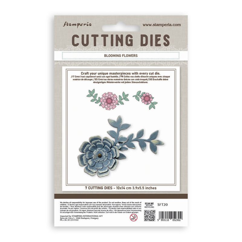 All Around A6 Cutting Dies Blooming Flowers 
