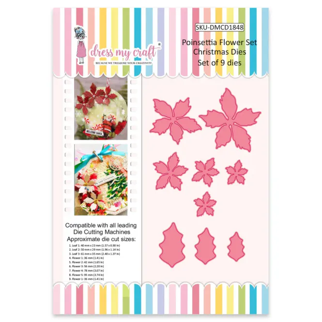Hovedbilde Poinsettia Flower Set - ...