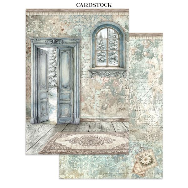 White Christmas Junk Journal Stickers, Backgrounds, Cut-Outs by Cristina Radovan
