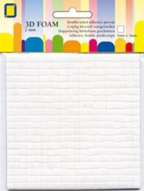 3D Foam 5 mm x 5 mm x 2 mm 
