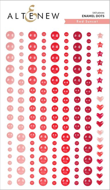 Hovedbilde Red Sunset - Enamel Dots