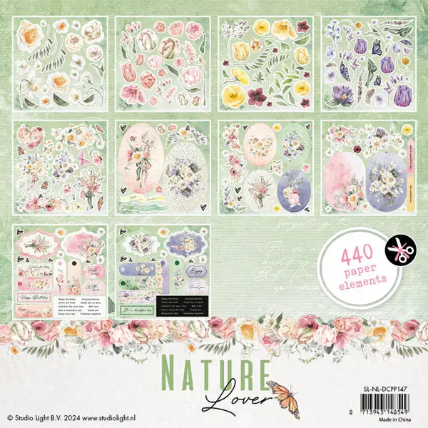 Nature Lover Paper element - Die Cut Book