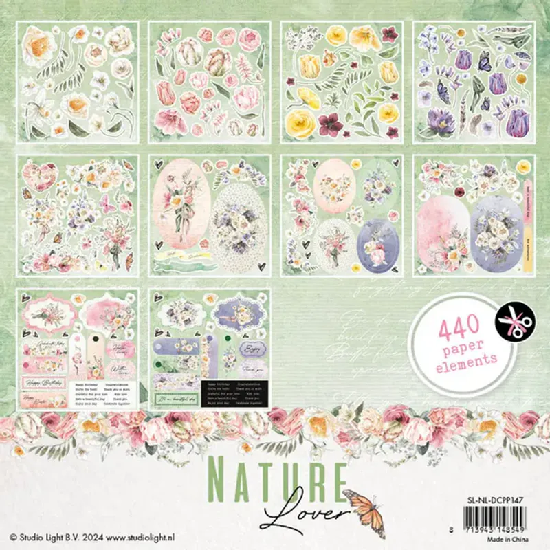 Nature Lover Paper element - Die Cut Book
