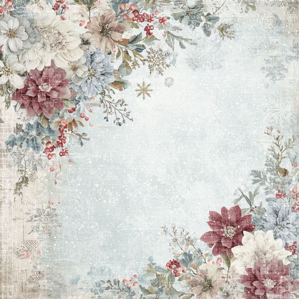 Deck the Halls - Winter Flowers Corners