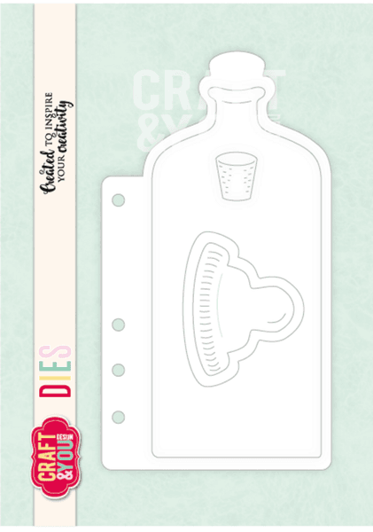 Bottle Journal Base Dies by Bea