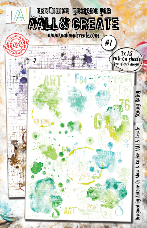 #7 - A5 RUB-ONS - STAINY RAINY