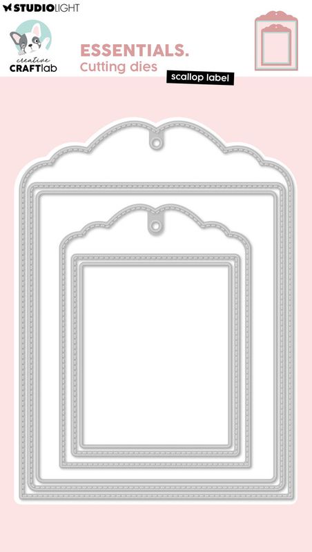 Scallop Label Essentials Cutting Dies