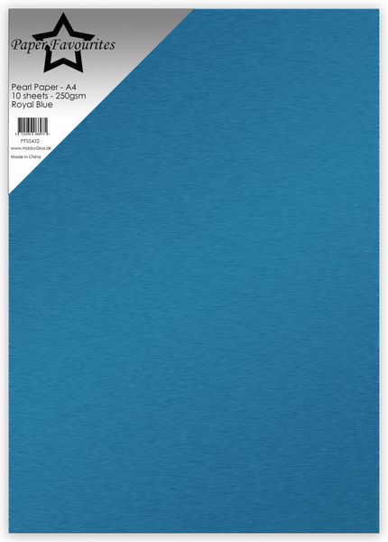 Pearl Paper A4 Royal Blue 250gsm (10pcs) 