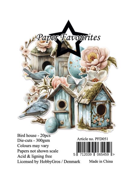 Die-Cuts A7 Bird House (20pcs)