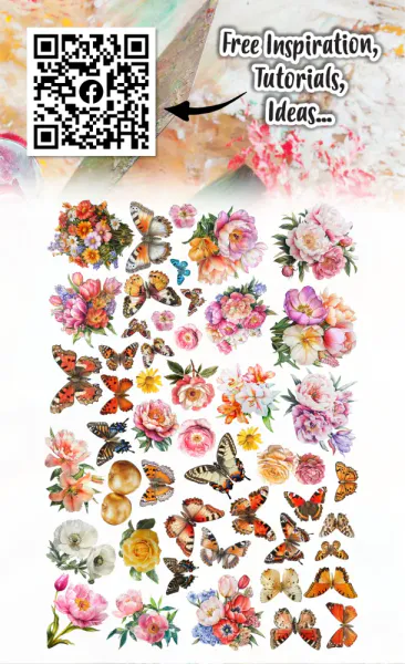 #EP-89 - EPHEMERA DIE-CUTS - SUNBLUSH GARDEN