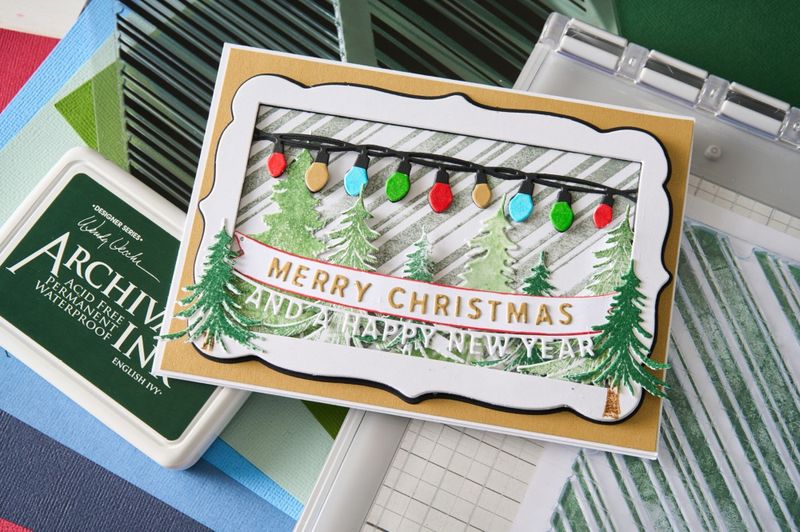 Clear Stamps by 49 and Market Candy Stripes (2pcs) 