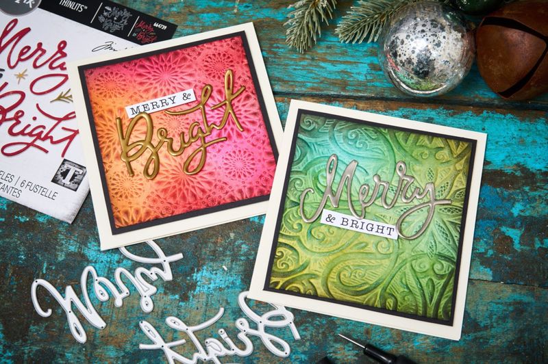 Thinlits Die by Tim Holtz Merry & Bright (6pcs) 