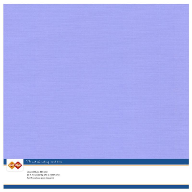 Linen Cardstock - Lavender - 10 pk